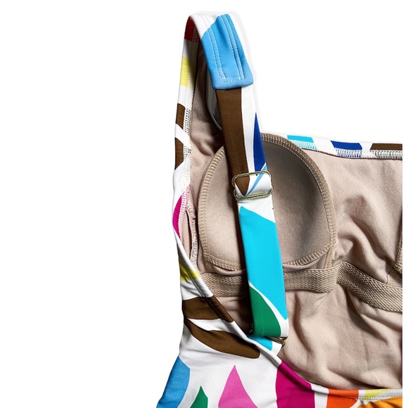 NWOT Tabitha Brown x Target Botanical Print Lowback One Piece Swimsuit, sz XS - Picture 6 of 10